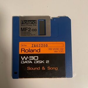 Roland W-30 Data Disk 3 Blue Floppy Disk